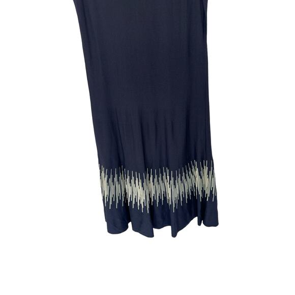 Nic + Zoe Blue White Office Business Stretch Sleeveless Shift‎ Dress Size Medium - Picture 5 of 10